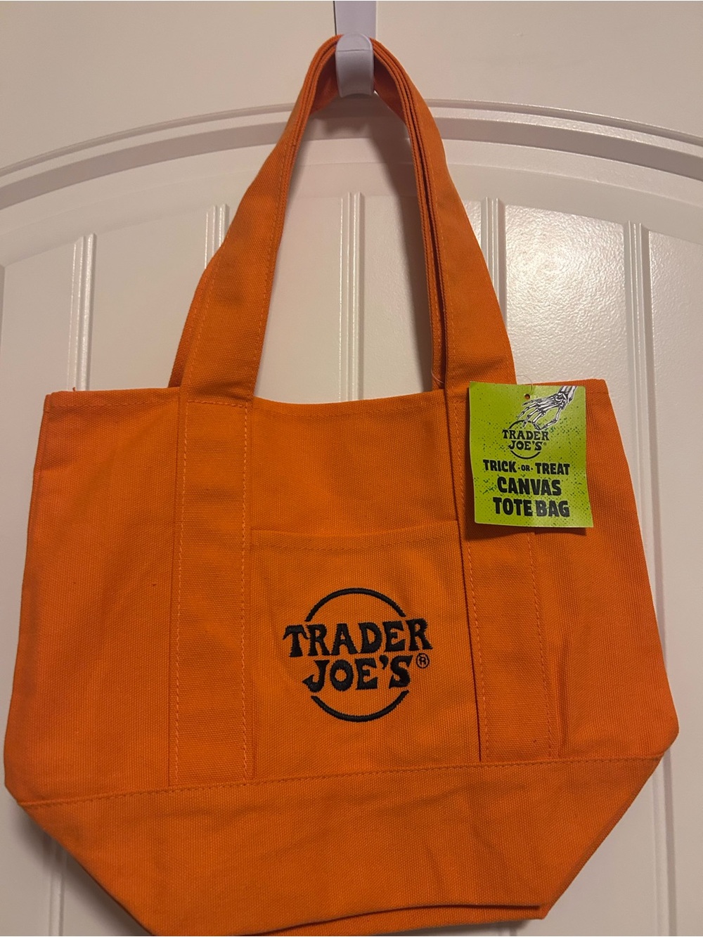 Trader Joe’s mini tote Orange Canvas Tote Bag